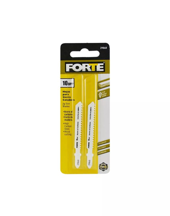 HOJA DE SIERRA PARA CALADORA EN T 10 DIENTES X 4" FORTE X 2UND