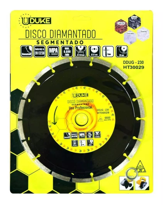 DISCO DIAMANTADO SEGMENTADO 4 -1/2" IMPORTADO