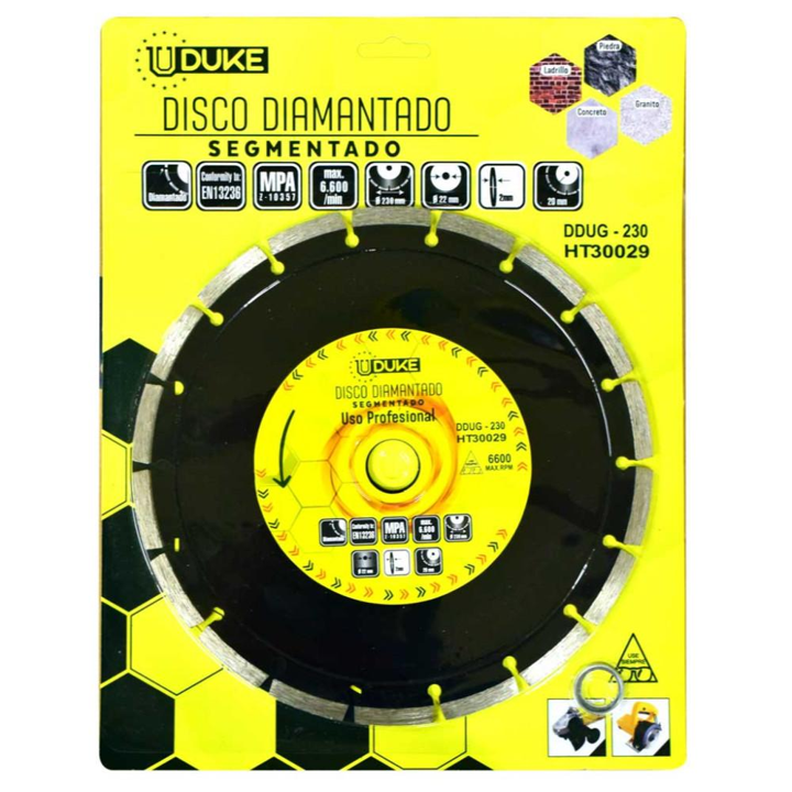 DISCO DIAMANTADO SEGMENTADO 9" IMPORTADO