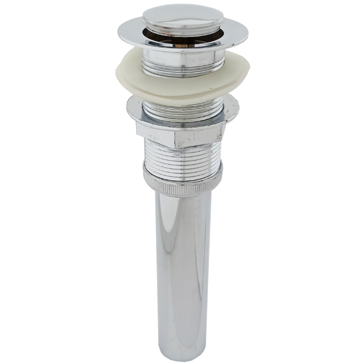DESAGUE SENCILLO PARA LAVAMANOS PLASTICO CON REBOSE PUSH TAUMM