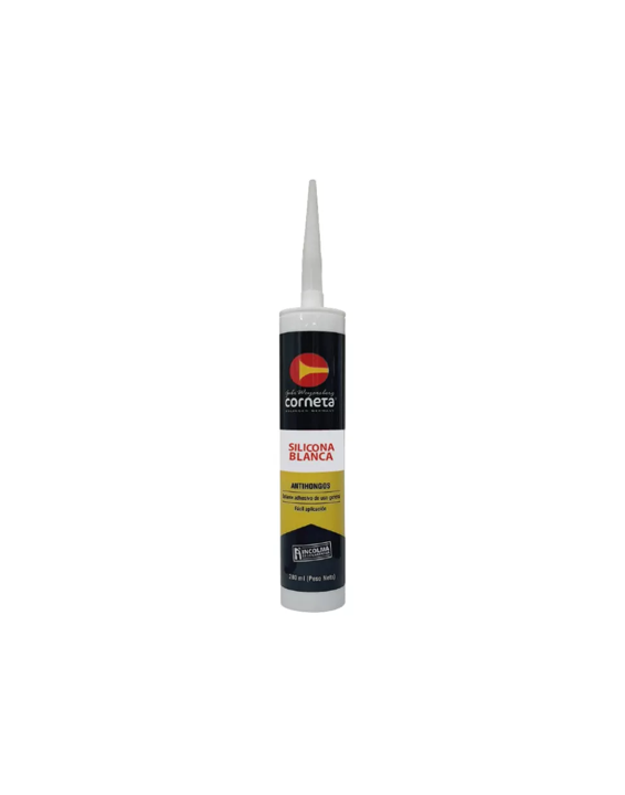 SILICONA BLANCA ANTIHONGOS 280ML CORNETA