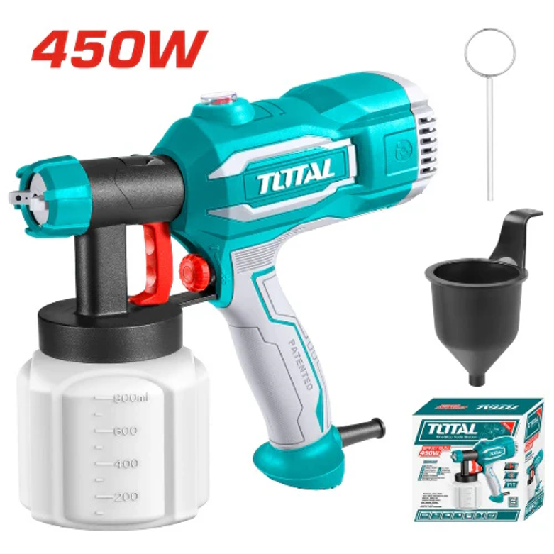 PISTOLA PINTAR ELECTRICA 800ML 450W TOTAL (UTT3506)