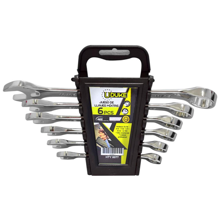 LLAVE MIXTA JUEGO X 6PCS IMPORTADA (8-10-11-13-14-17MM) UDUKE