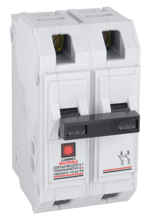 BREAKER ELECTRICO SOBREPONER DSA 2 X 20A LX UNIDAD