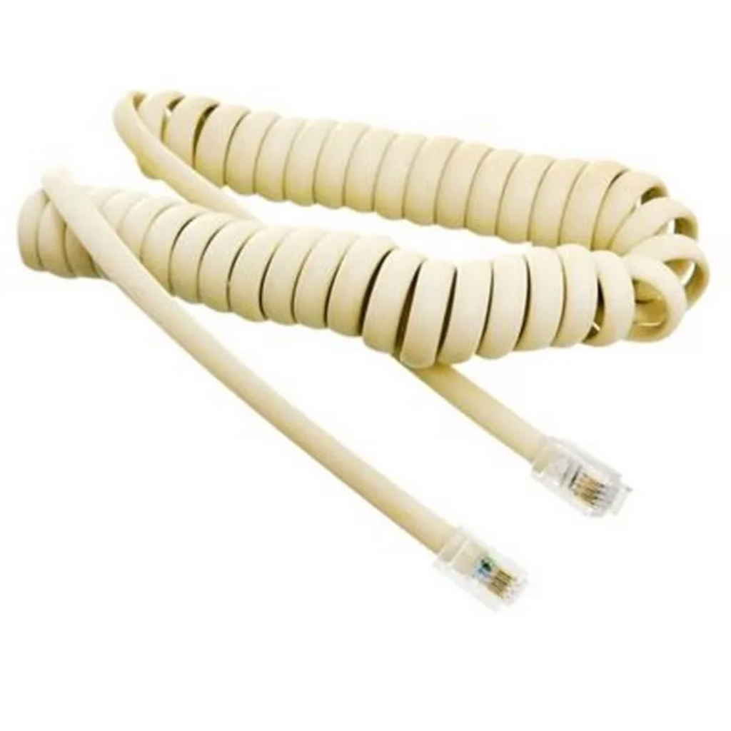 CABLE PARA TELEFONO ESPIRAL X 3MTS BEIGE OSBLACK