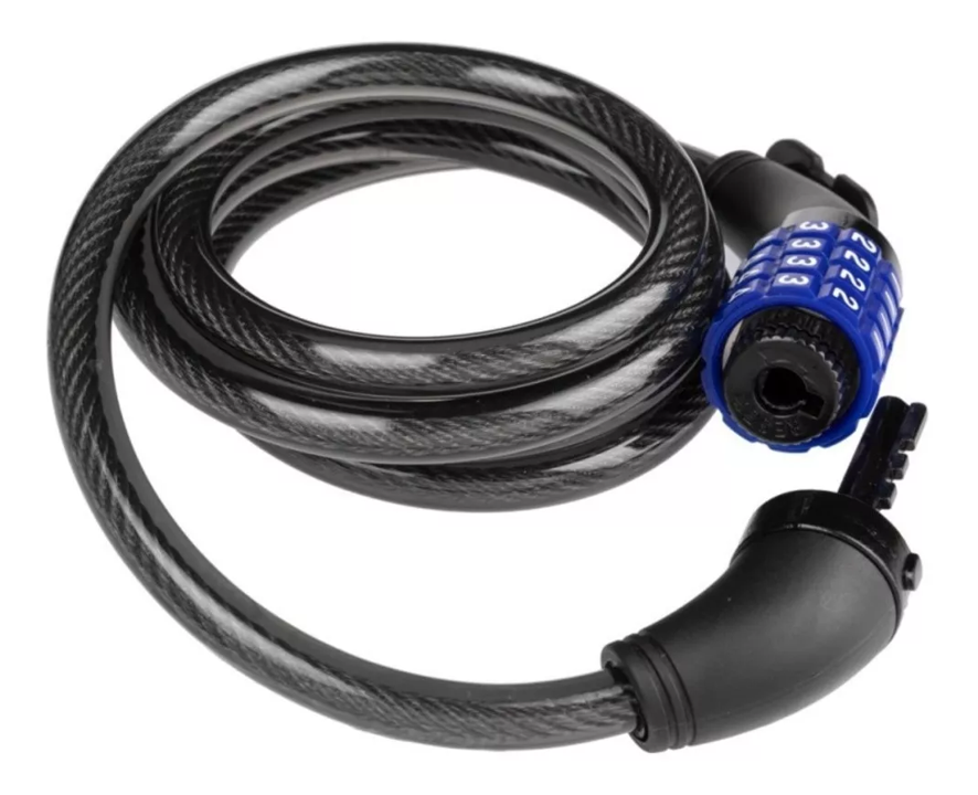 CANDADO PARA BICICLETA CLAVE 8MMX90CM GENERICO