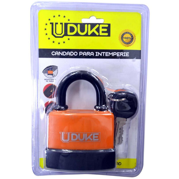 CANDADO INTERPERIE NEGRO 70MM UDUKE