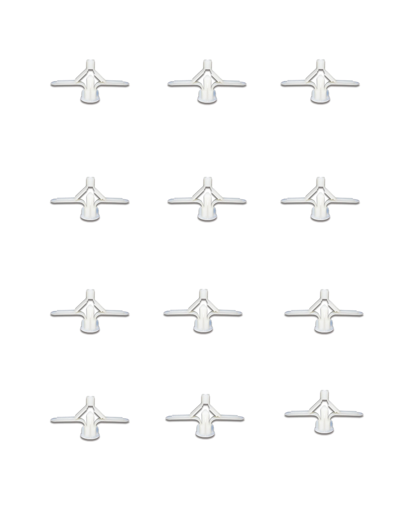 CHAZO MARIPOSA PLASTICO 1/4" (6MM) X 12UND