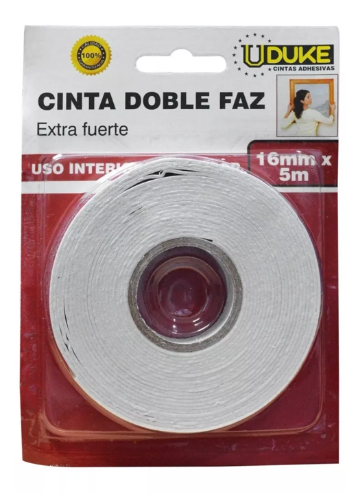 CINTA DOBLE FAZ 1.5MM X 5 MTS UDUKE