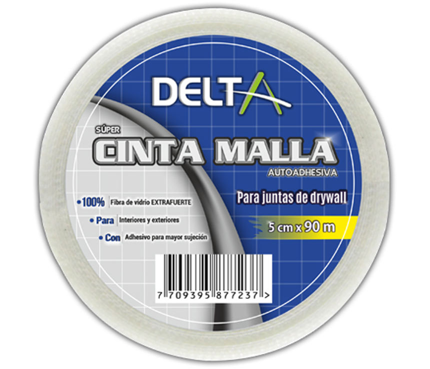 CINTA MALLA PANEL YESO 90 MTS DELTA