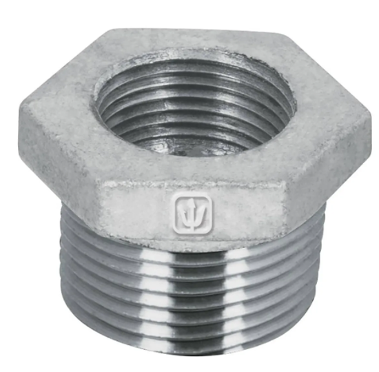 REDUCCION BUSHING GALVANIZADO 3/4 X 1/2"