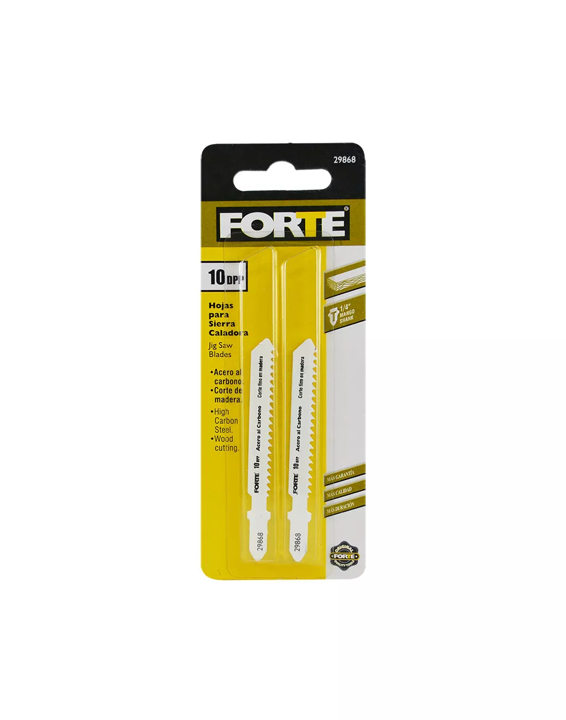 HOJA DE SIERRA PARA CALADORA "T" 10TPI MADERA X 2U FORTE
