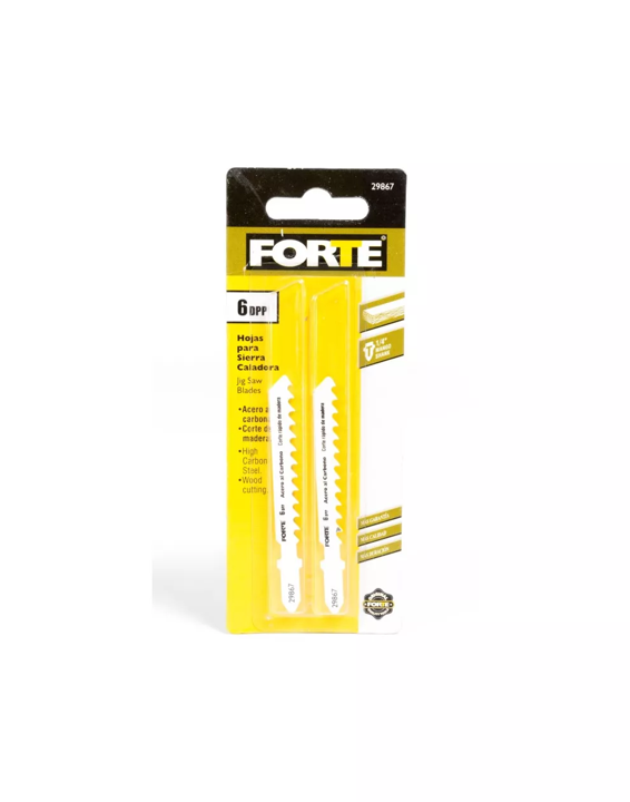 HOJA DE SIERRA PARA CALADORA "T" 6TPI MADERA X 2U FORTE