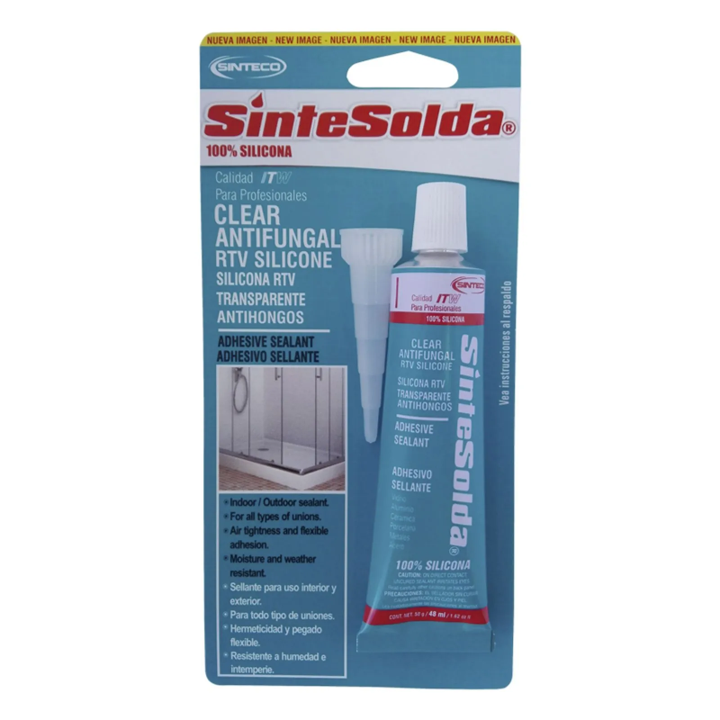 SILICONA TRANSPARENTE ANTIHONGOS 28GR SINTECO