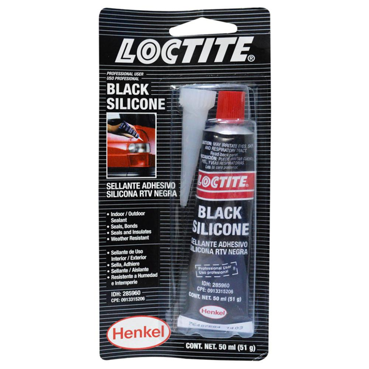 SILICONA NEGRA X 50ML LOCTITE