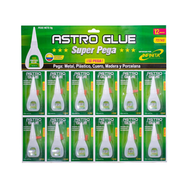 SUPER GLUE CARTON C/ DOSIFICADOR 8GR X UNIDAD