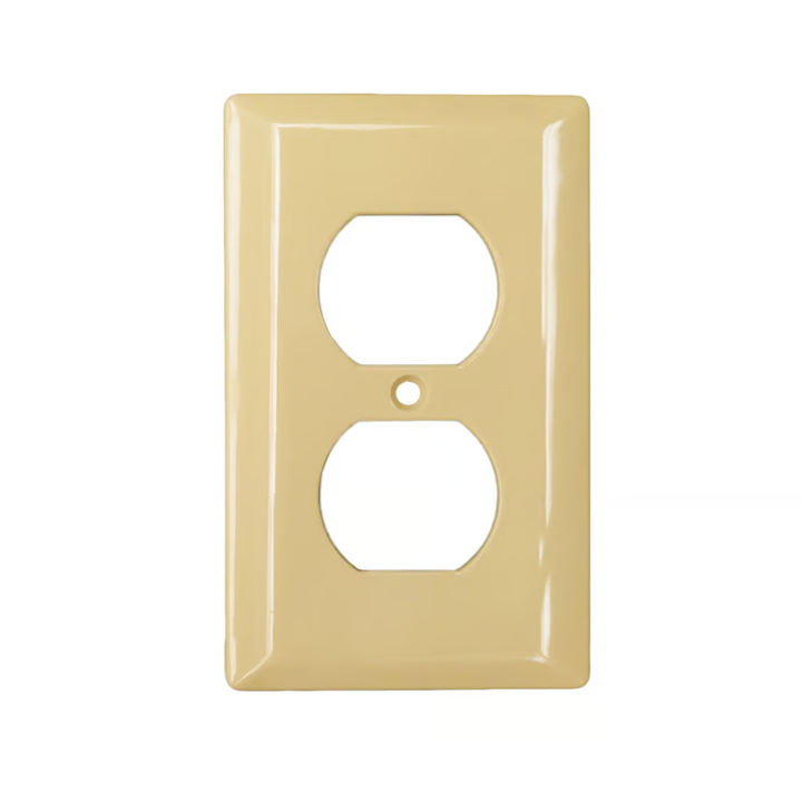 TAPA PARA TOMA DOBLE LEVITON BEIGHT RG