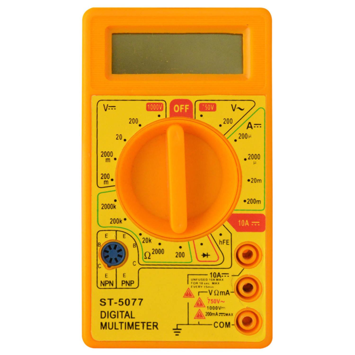 TESTER DIGITAL AMARILLO C/PITO OSBLACK DT830D