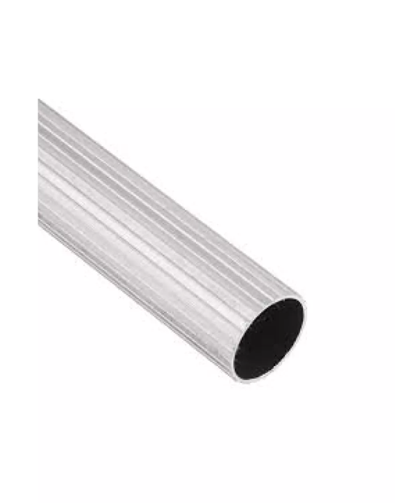 TUBO CORTINERO 3/4" CROMADO ALUMINIO X 6MT