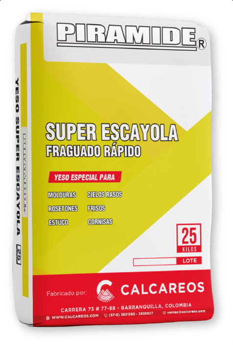 YESO EXTRA SUPER ESCAYOLA PIRAMIDE X 25 KG