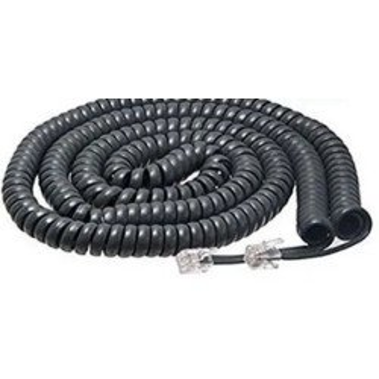 CABLE TELEFONO ESPIRAL X 5MTS NEGRO OSBLACK