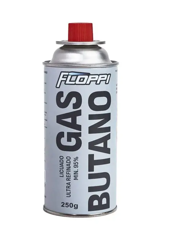 CARTUCHO GAS BUTANO 250G RECARGADOR FLOPPI