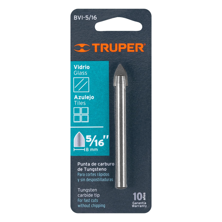 BROCA PARA VIDRIO Y VALDOSA 5/16" (11703) TRUPER
