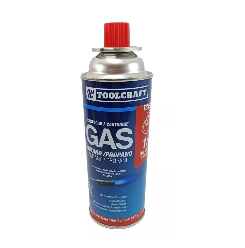 CARTUCHO GAS BUTANO 227G TOOLCRAFT