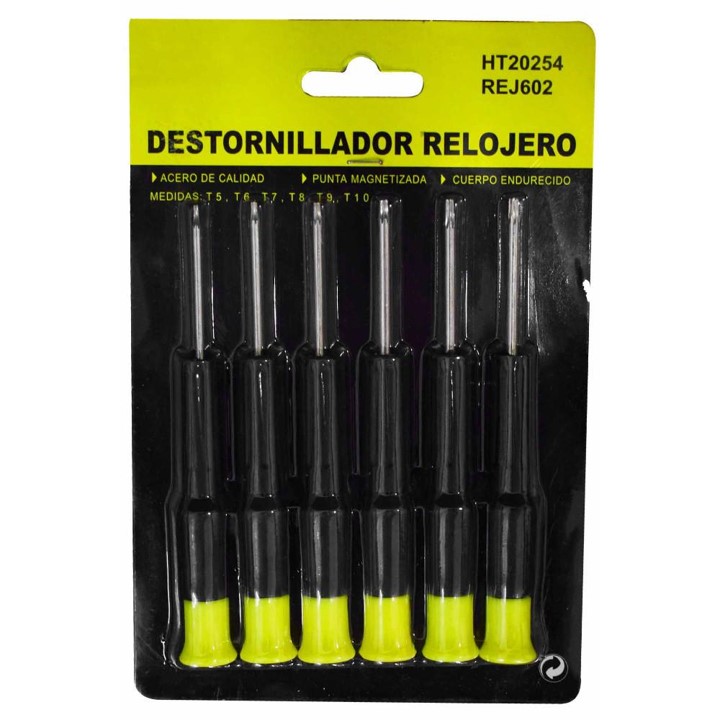 DESTORNILLADOR TORX RELOJERO X 6 UDUKE