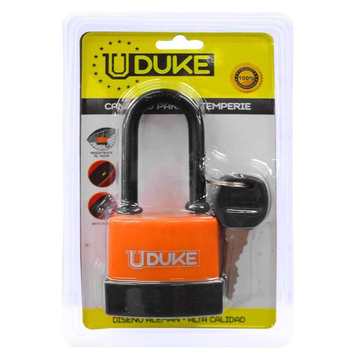 CANDADO INTERPERIE ARCO L. NARANJA 55MM UDUKE