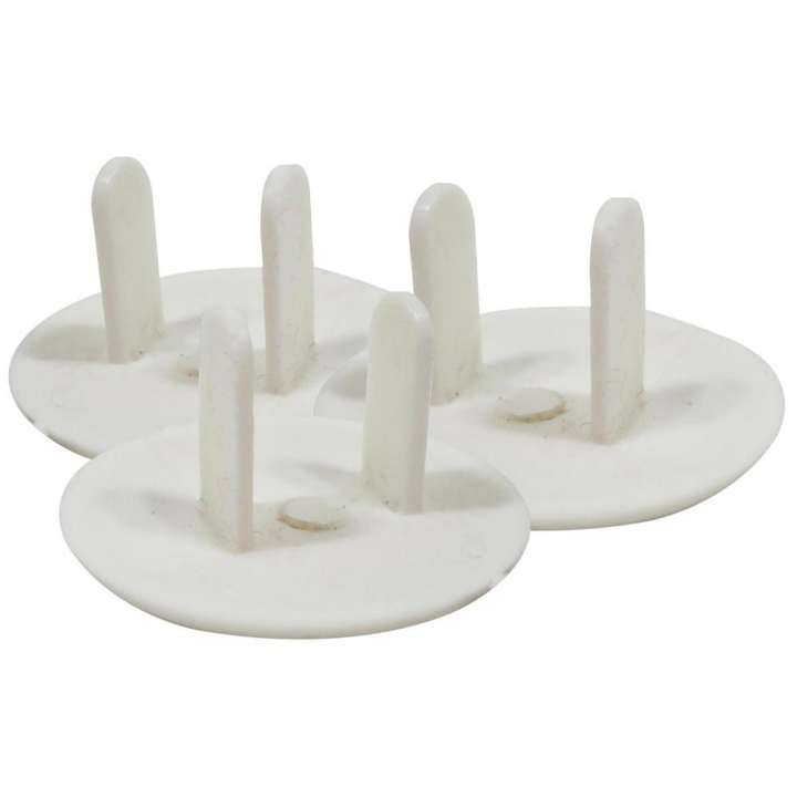 PROTECTOR PARA TOMA CORRIENTE PLASTICO BLANCO
