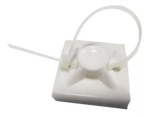 GRAPA ADHESIVA CON AMARRA DE 10CM