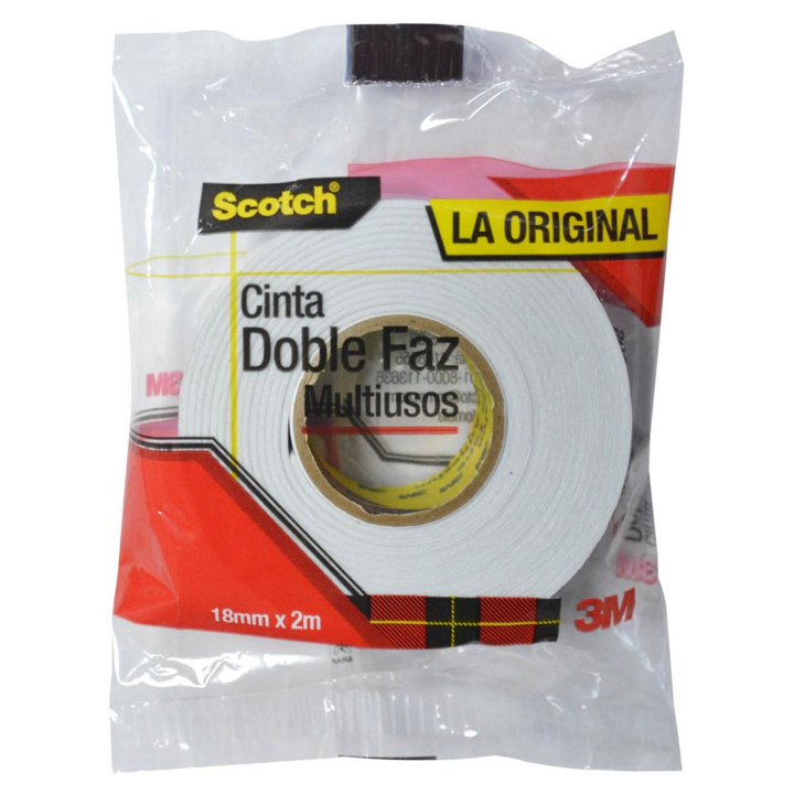 CINTA DOBLE FAZ 3M SOCTCH 24MM X 2MT