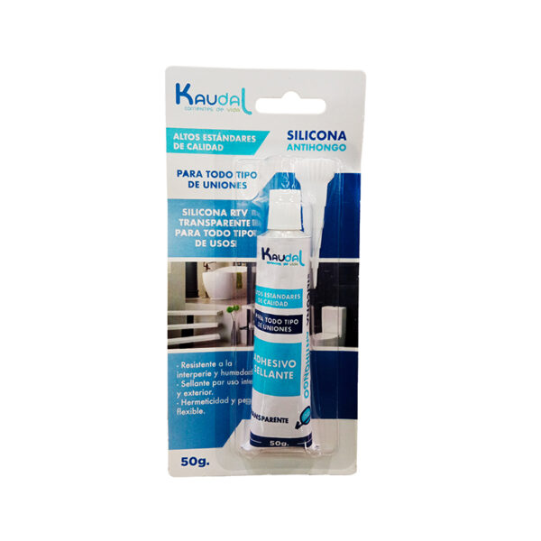 SILICONA TRANSPARENTE X 50ML KAUDAL