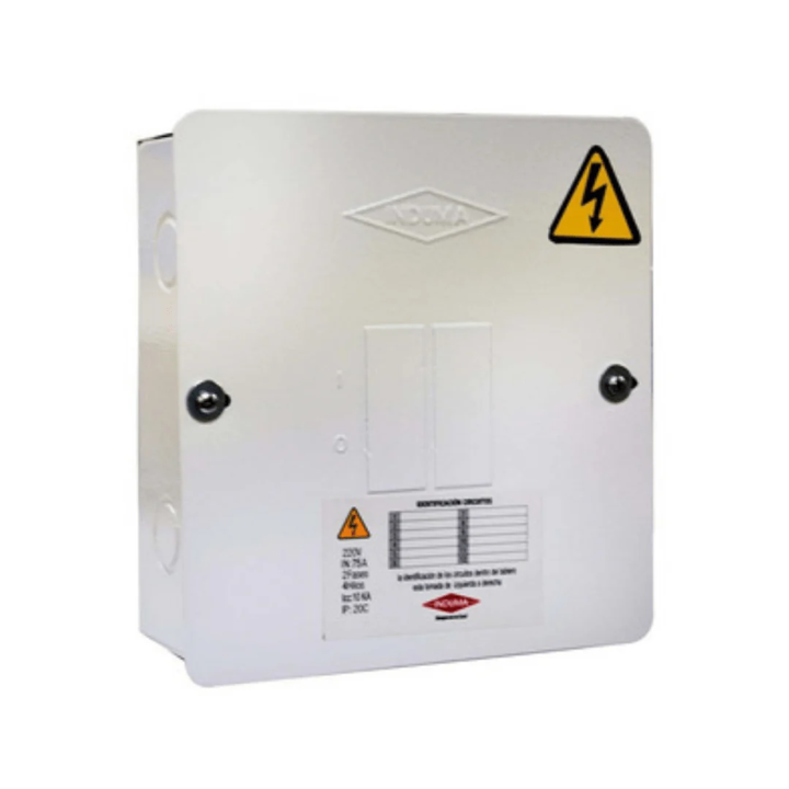 CAJA DE BREAKER METALICA 2 CIRCUITOS CERT. INDUMA