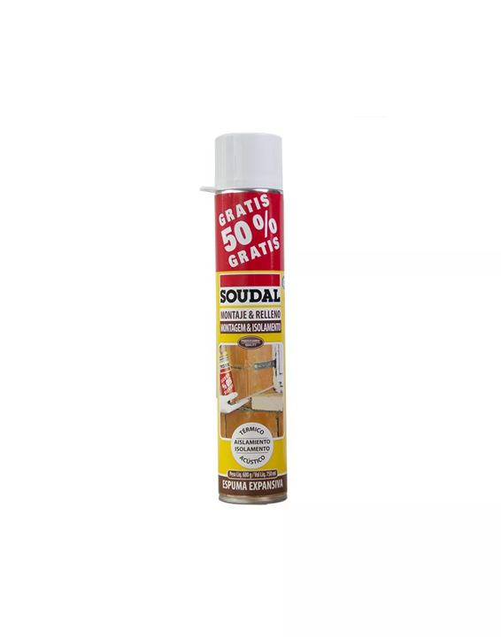 ESPUMA EXPANSIVA PU 500 + 250ml GRATIS AMARILLA