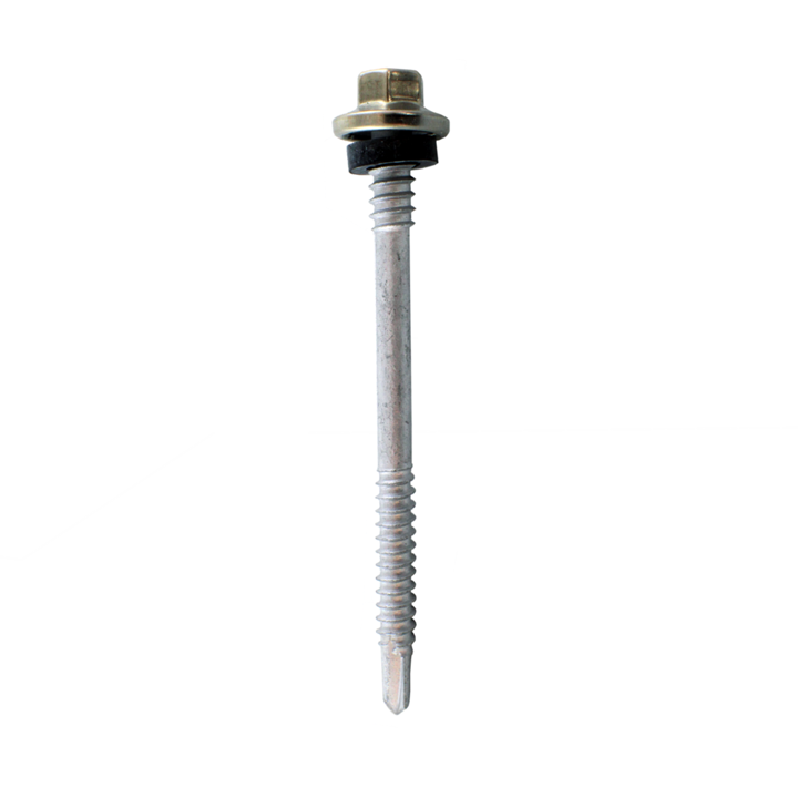TORNILLO P/BROCA C/HEX C/ARAND NEOPRENO #10 X 3" XUND