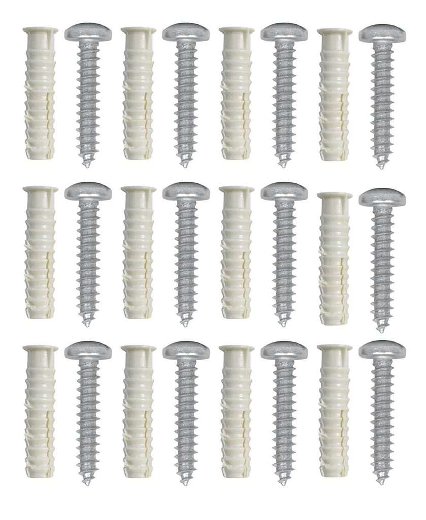 CHAZO PLASTICO ESTRIADO 3/8 + GOLOSO 10X1-1/2" X 12UND