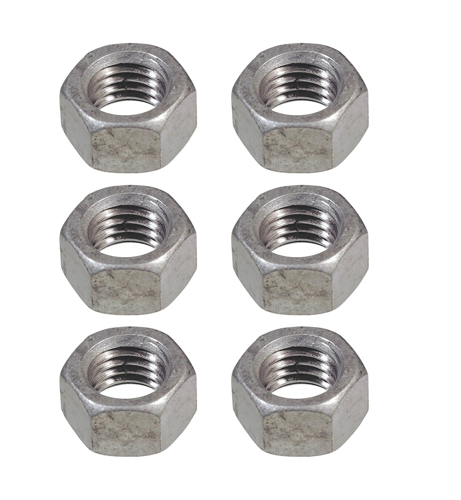 TUERCA GALVANIZADA ROSCA ORD 5/16" X 6 UND
