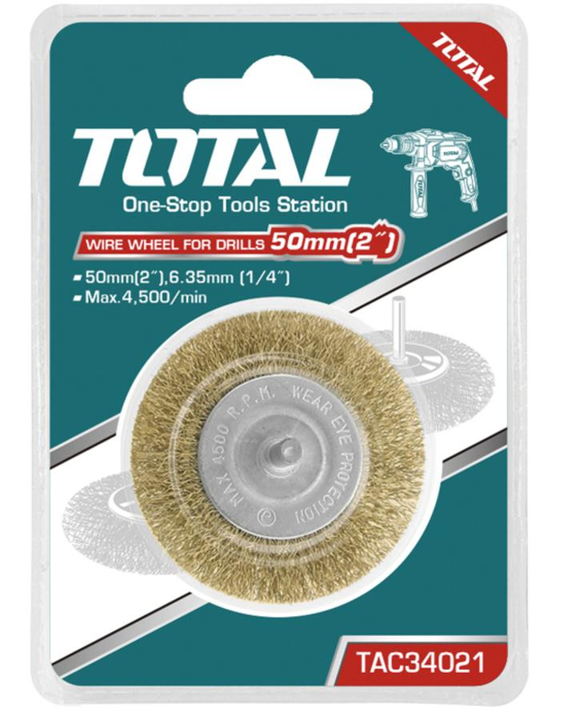 GRATA CIRCULAR 75MM CON BASTAGO PARA TALADRO TOTAL (TAC34031)