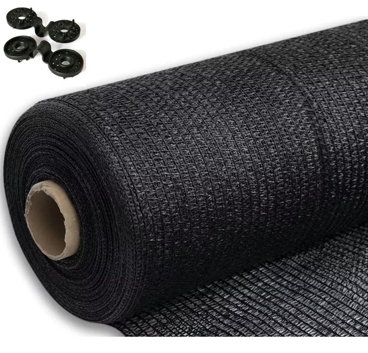 TELA POLISOMBRA 80% X 20MT + 50 POLICIPS