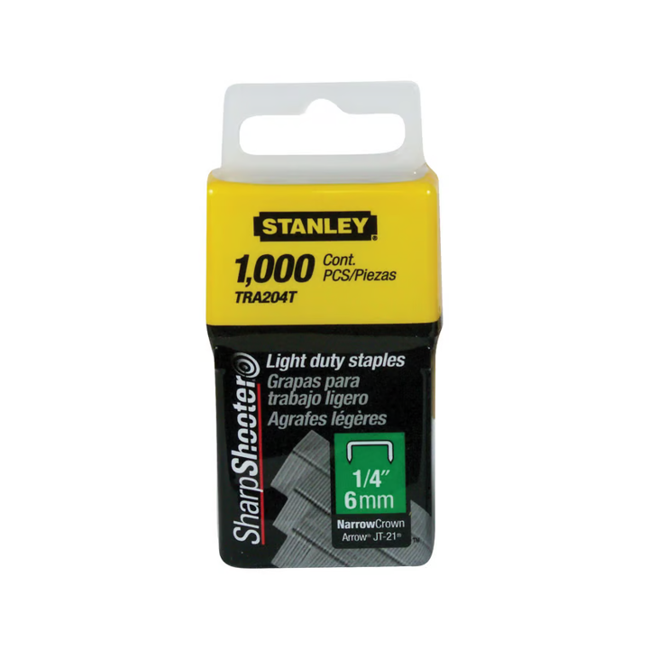 GANCHO GRAPADORA TRABAJO LIGERO 1/4 TRA204T (X1000) STANLEY