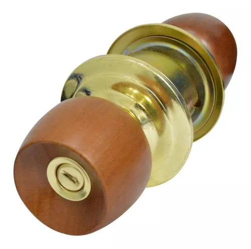 CHAPA PUERTA BAÑO POMO MADERA MIEL ARKET