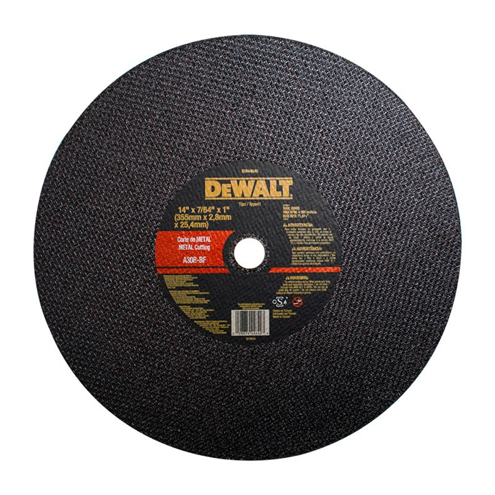 DISCO TRONZADORA TIPO 1 DE 14" X 7/64" X 1" DEWALT DW44640