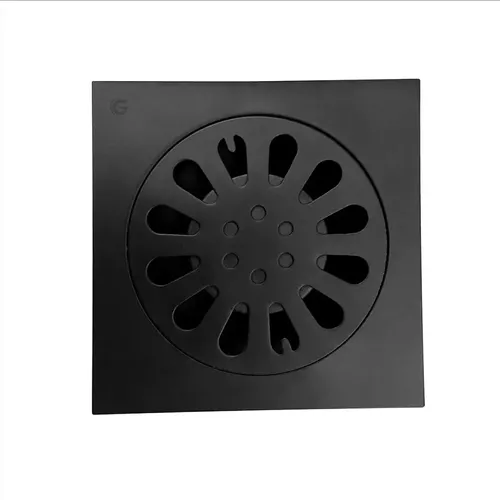 REJILLA PISO CONTEMPORANEA 10 X 10 DE INOX NEGRA CARPINTER