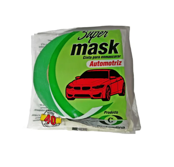 CINTA ENMASCARAR AUTOMOTIVA 1/2" SUPERMASK