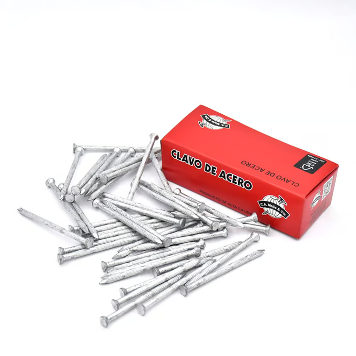 CLAVO ACERO VERTICAL 3-1/2" (500 GRS) C.A MEJIA