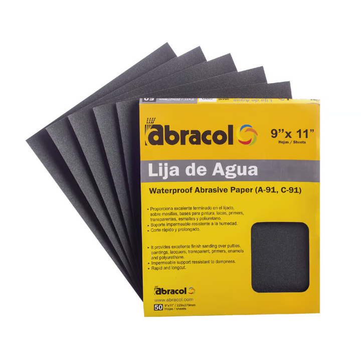 LIJA DE AGUA #1000 ABRACOL X 50UND