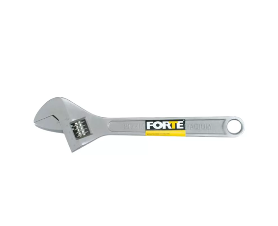 LLAVE AJUSTABLE PESTON 10" NIQUELADA FORTE