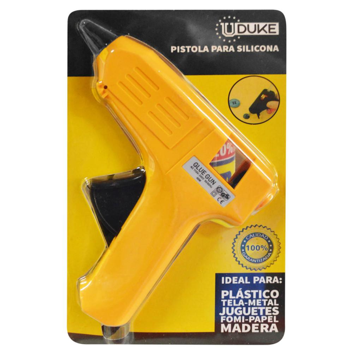 PISTOLA SILICONA UDUKE AMARILLA GRANDE 40W (HT80034)